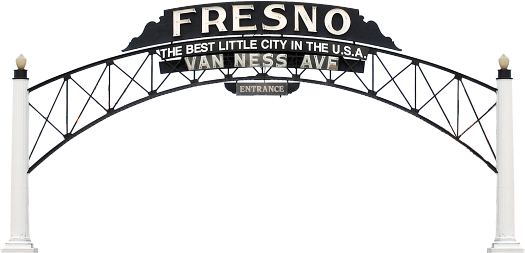 Fresno California street sign