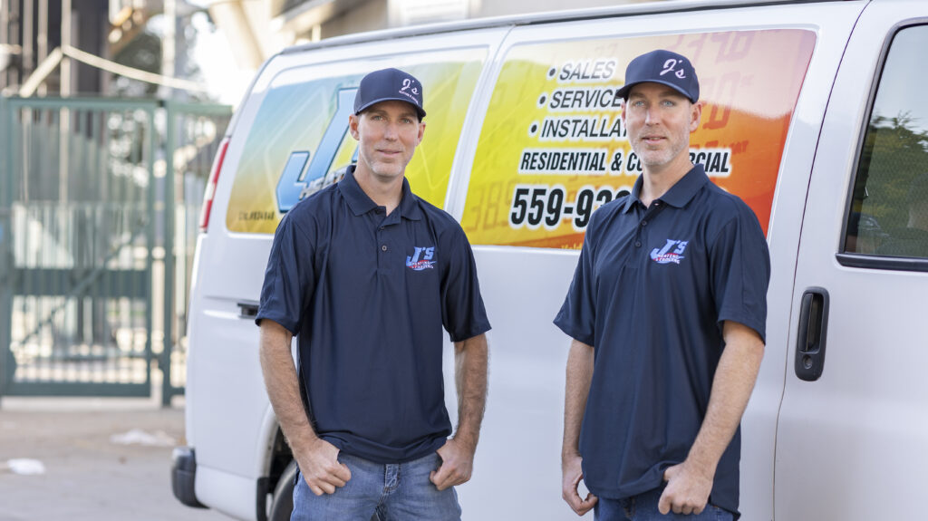 J's Heating and Cooling Josh and Johnny Hawkins Van profile picture.