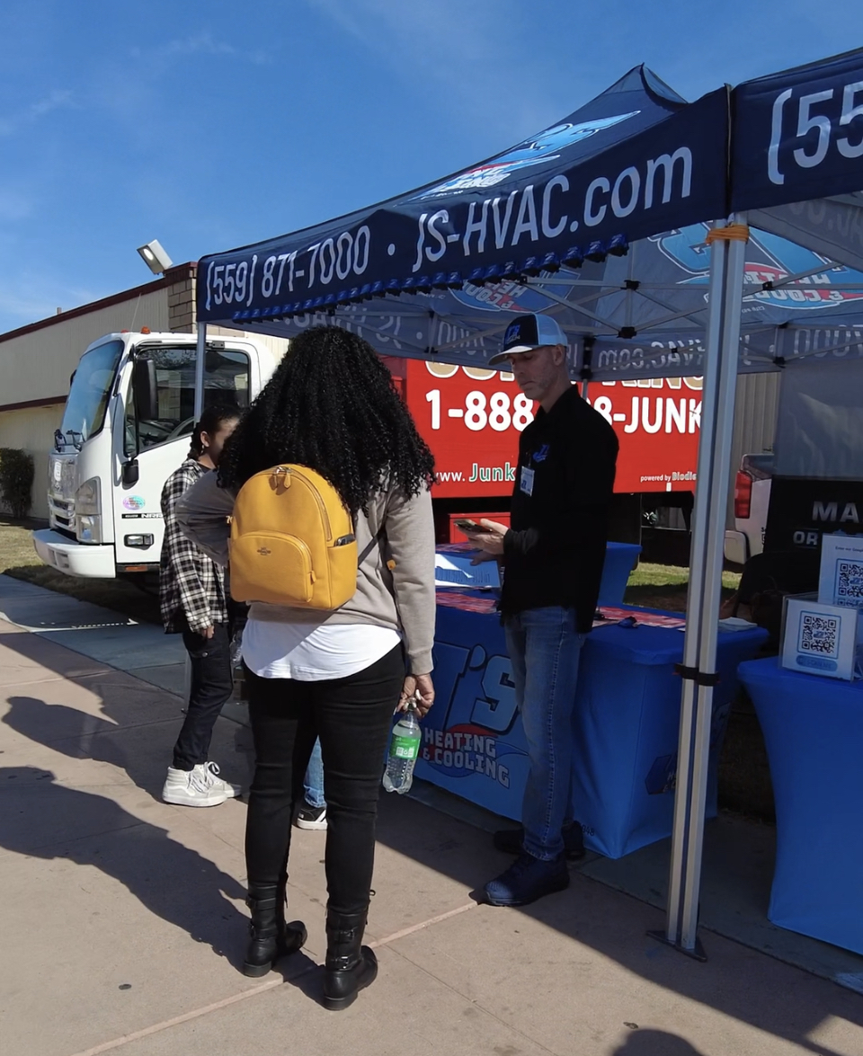 Fresno home show j's heating and cooling hvac customers