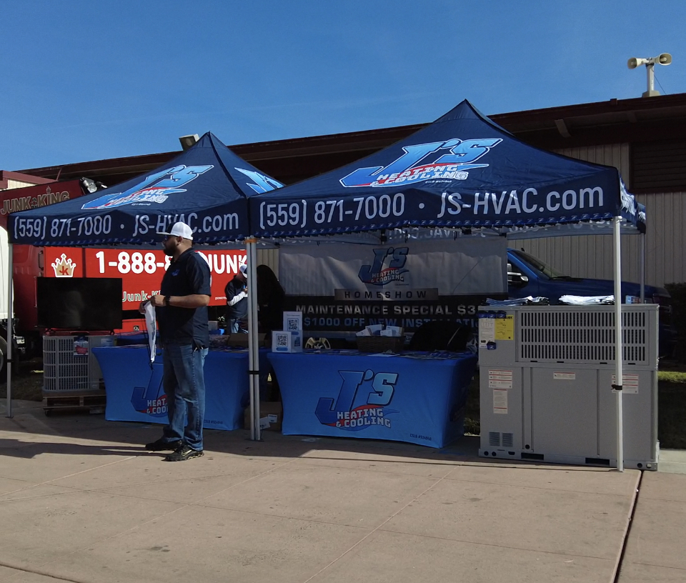 Fresno home show j's heating and cooling hvac booth